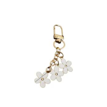Flowers Metal Keychain