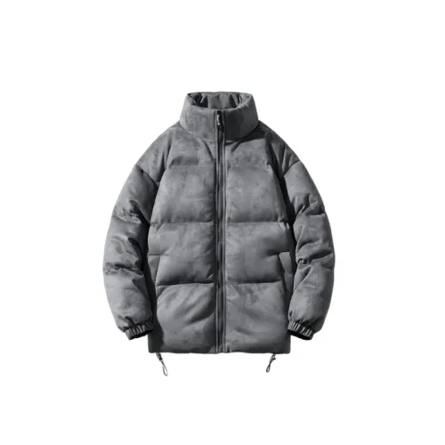 Simple Loose Vinylon Quilted Jacket