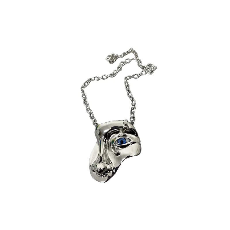 Exaggerated Hip Hop Pendant Necklace-0