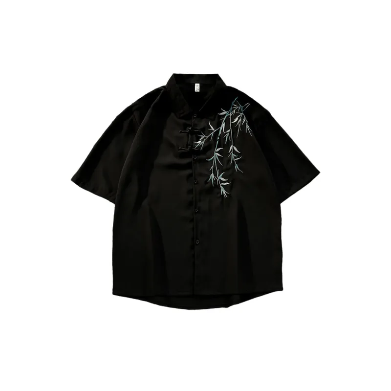 Loose And Versatile Knot Pattern Printed Design Trendy Shirt-0