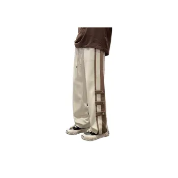 Trendy Brand Stitching Contrast Pants