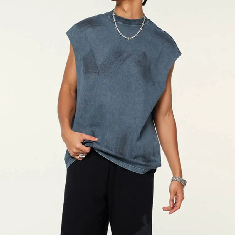 Casual Loose Cotton Vest-16