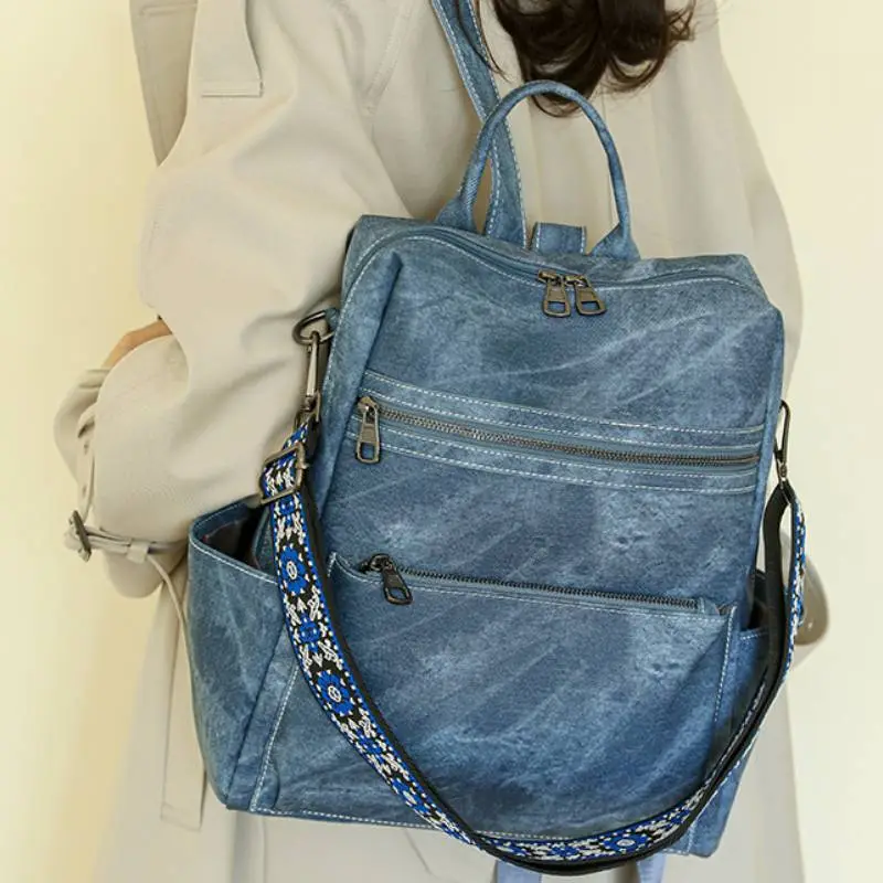 Casual Plain Backpack-2