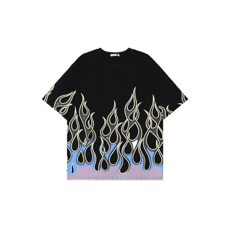 Loose Casual Half Sleeve Print Shirt-4