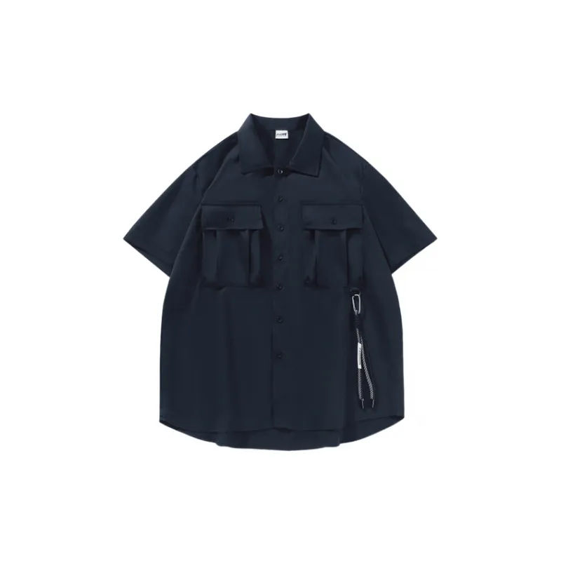 Trendy Retro Casual Versatile Short Sleeved Shirt-4