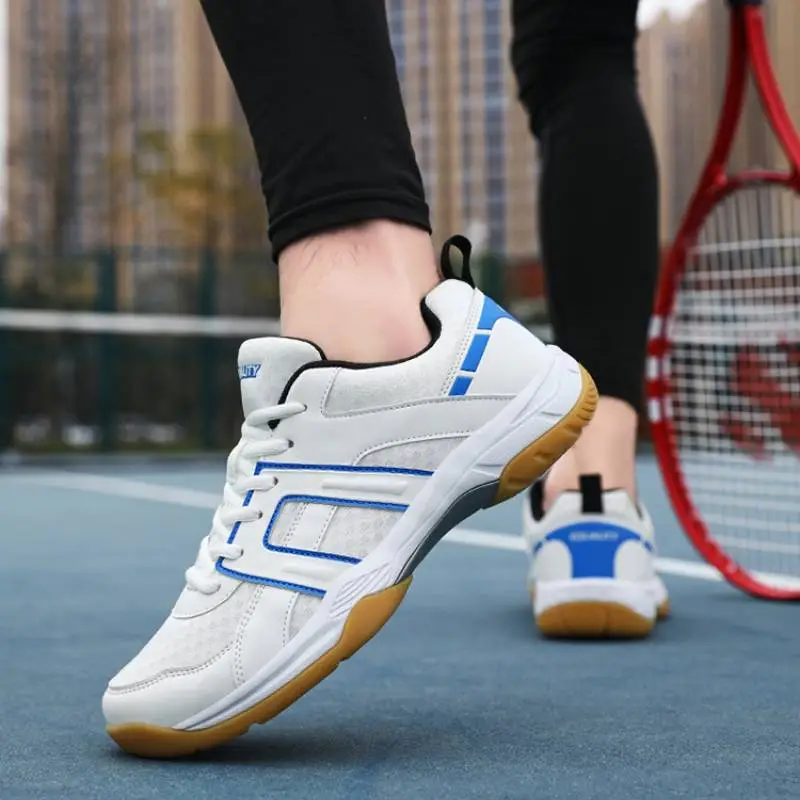 Sporty Striped Badminton Shoes-2