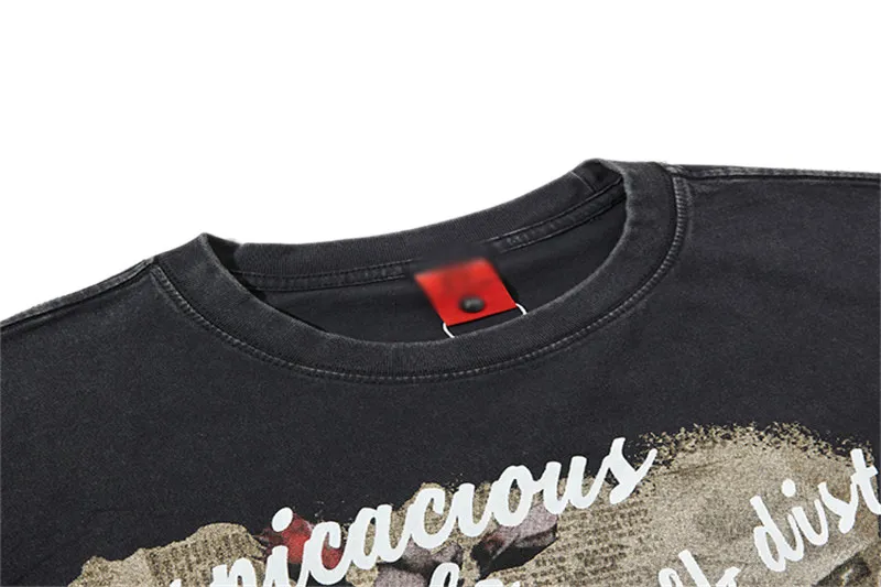Fashion Print 100% Cotton T Shirt-4