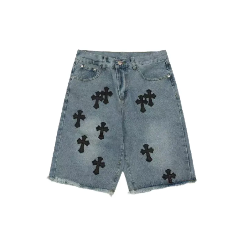 Retro Street Denim Shorts Unisex