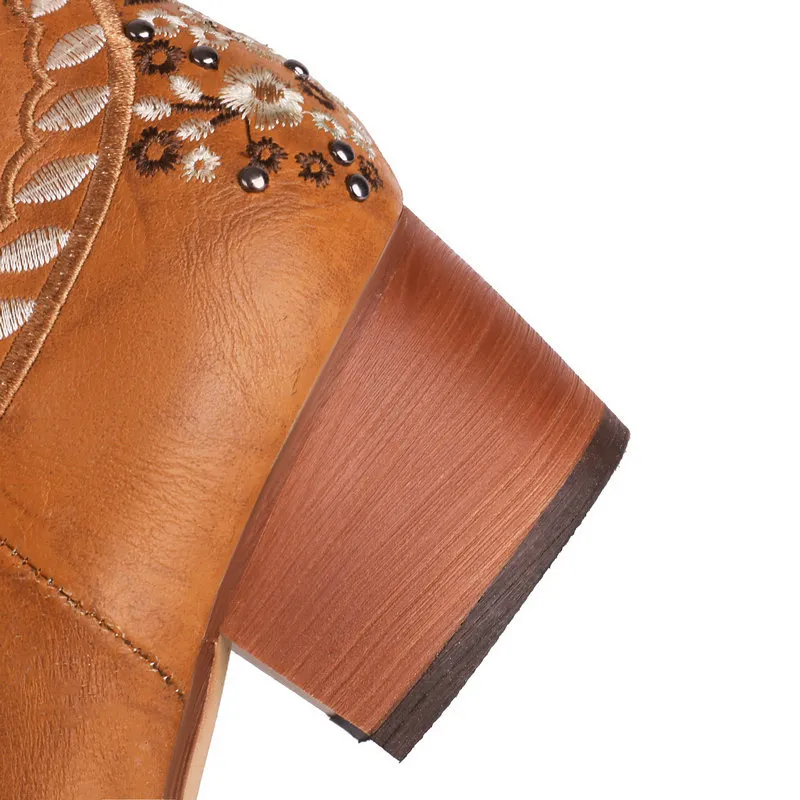 Casual Retro Knee High Boots-4