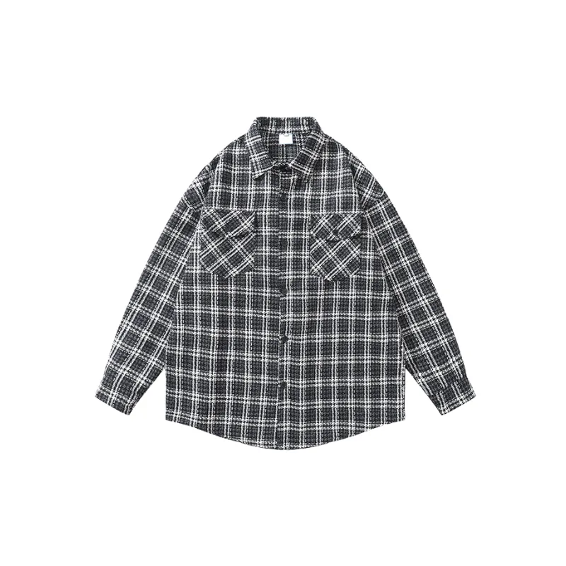 Basics Simple Cotton Blended Fabric Shirt-4