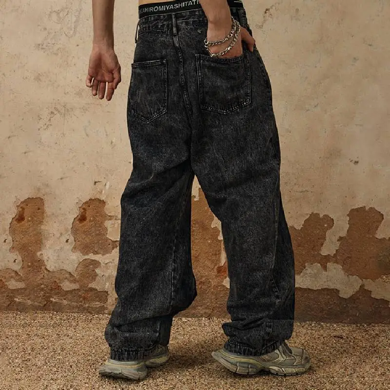 Simple Loose Jeans-3