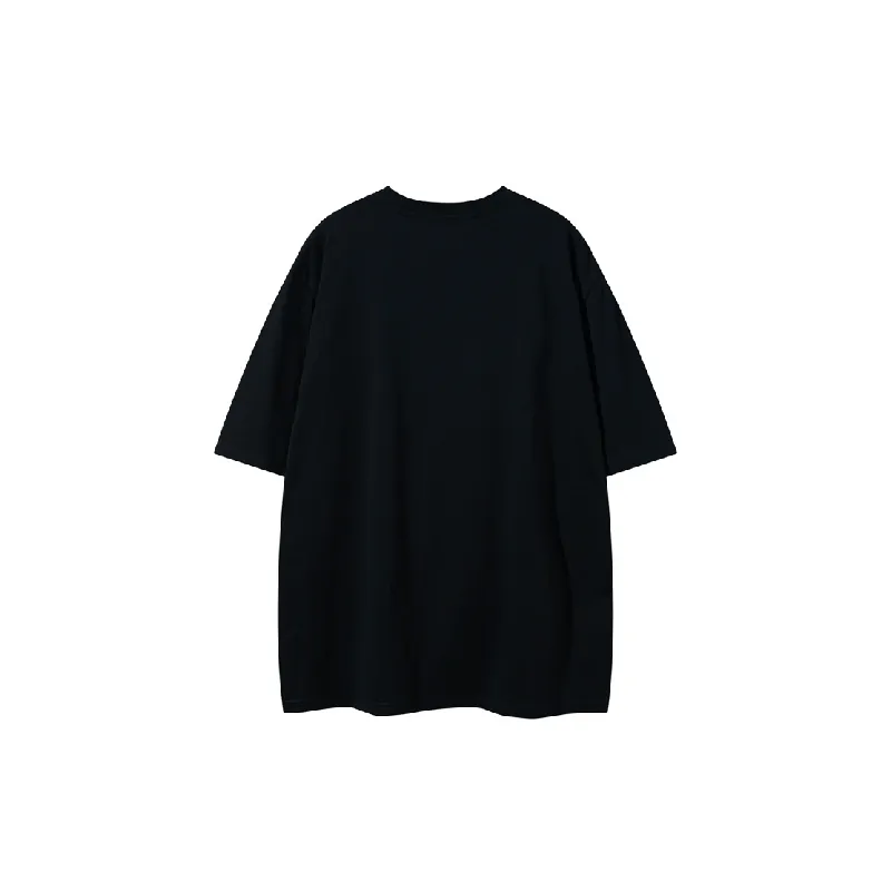 Casual Loose Cotton Blended Fabric T Shirt-3