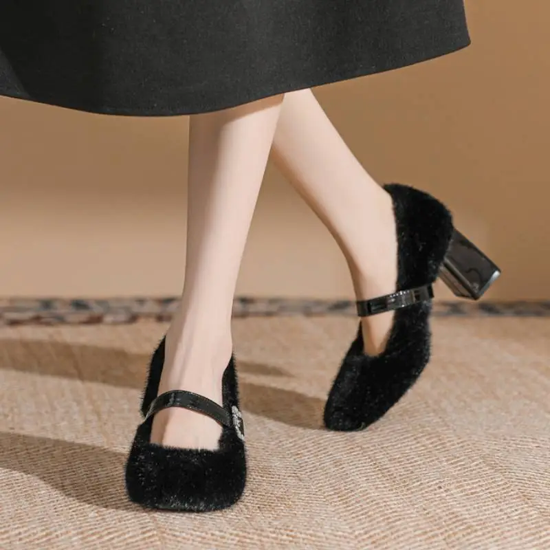 Fashionable Warming Mary Jane Shoes-2