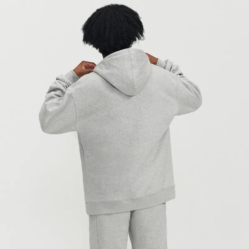 Plain Loose Cotton Hoodie-8