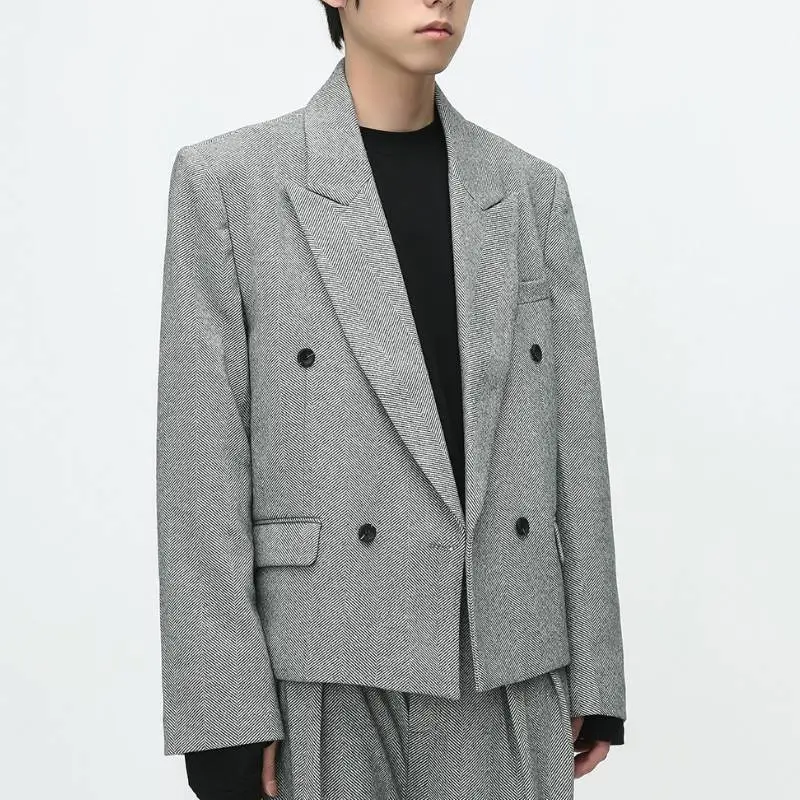 Casual Shoulder Pads Business Suit-5