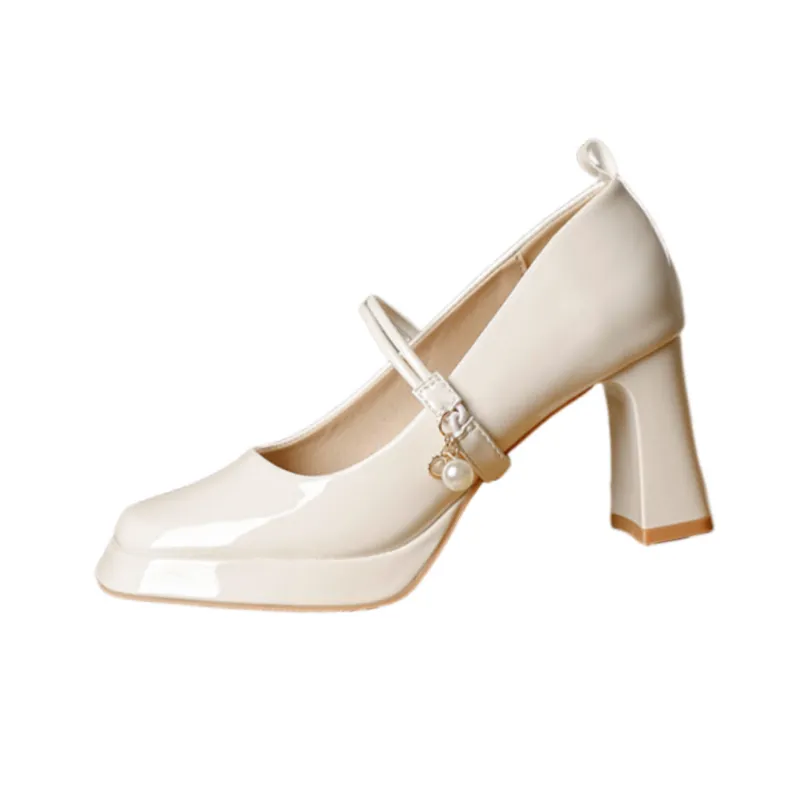 Romantic Plain High Heels-5