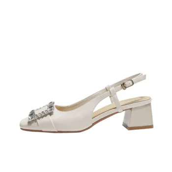 Simple Rhinestone Mary Jane Shoes