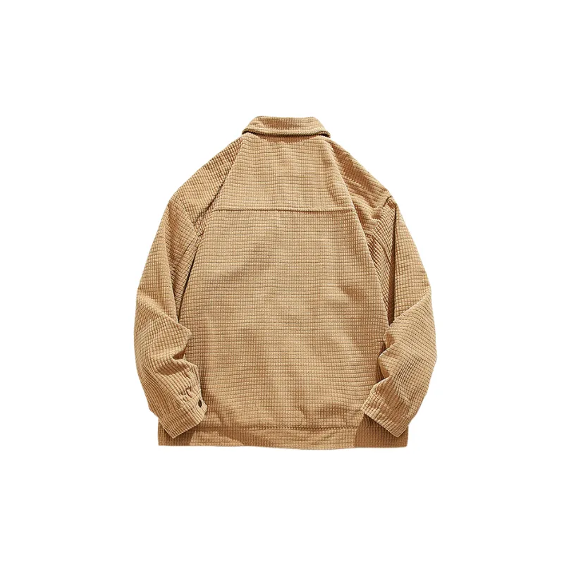 Retro Plain Corduroy Jacket-1