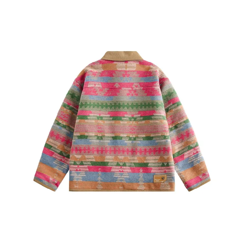 Retro Preppy Woolen Fabric Jacket-1