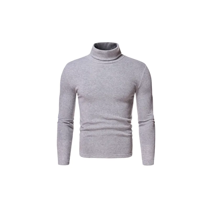 Simple Plain Blended Synthetic Fabrics Knitwear-8