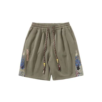 Bear Pattern Printed Shorts