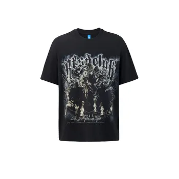 White Printing Cotton T Shirt