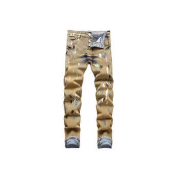 Trendy Retro Paint Jeans