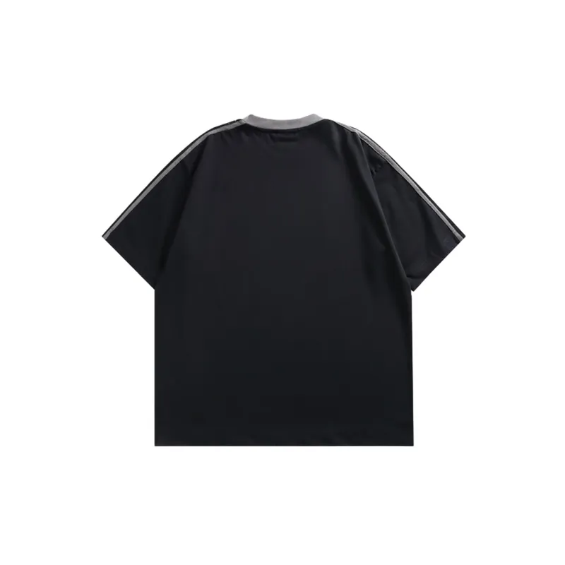 Loose Half Sleeve Printed T Shirt-1