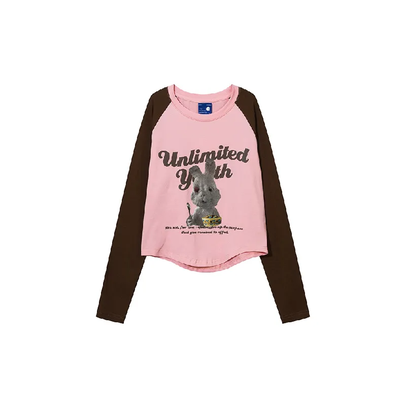 Retro Long Sleeve Cotton T Shirt Women-0
