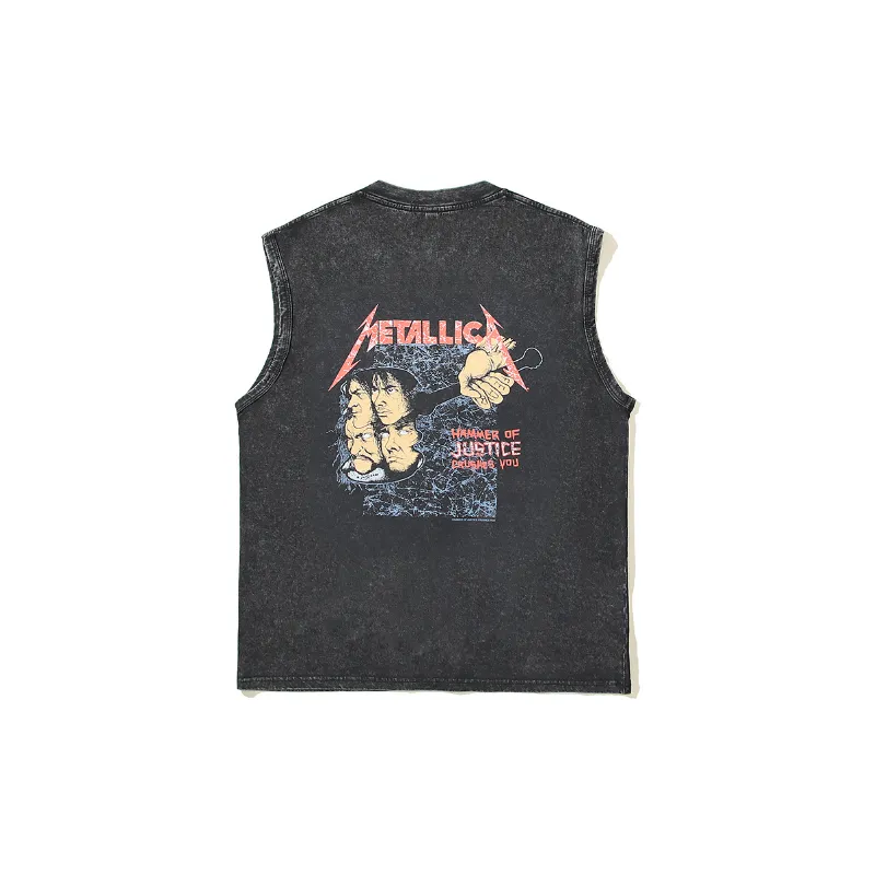 Rock Vintage Sleeveless Vest-1