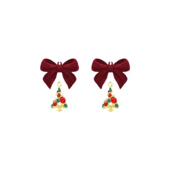 Cute Bow Christmas Earring