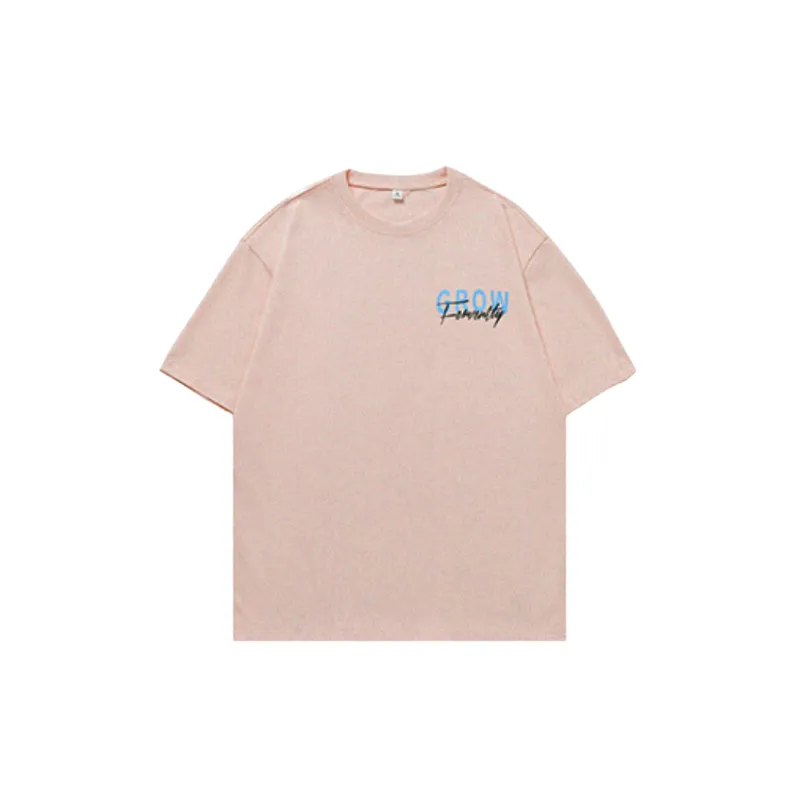 Casual Letter 100% Cotton T Shirt-6