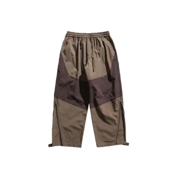 Contrast Stitching Casual Pants