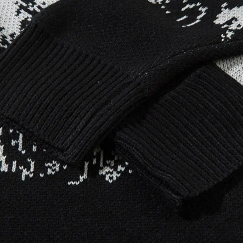 Fashionable Loose Cotton Blended Fabric Sweater-5