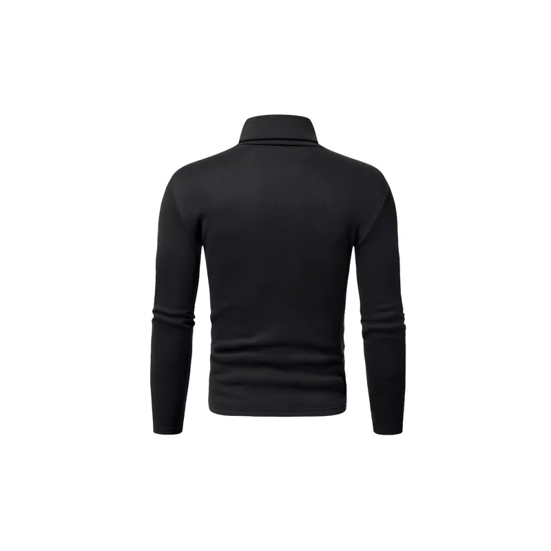 Simple Plain Blended Synthetic Fabrics Knitwear-3