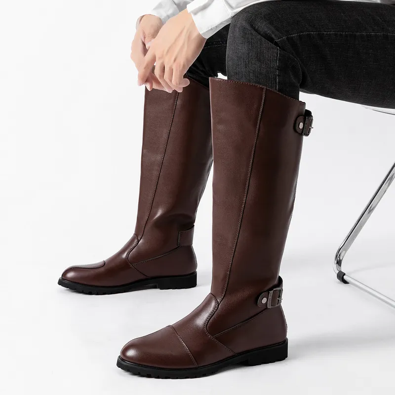 Casual Retro Knee High Boots-2