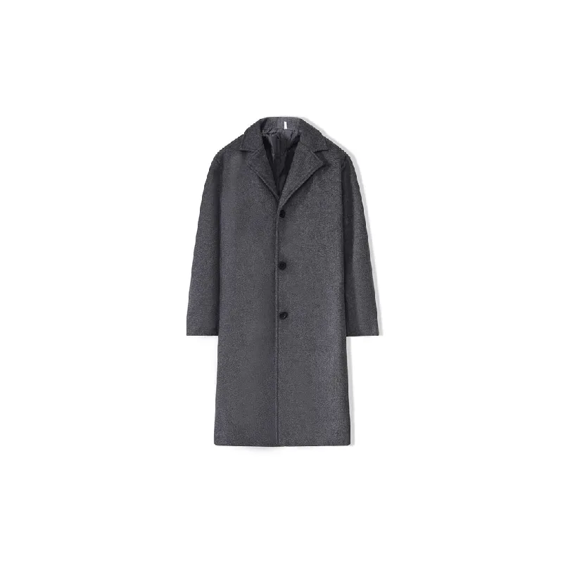 Street Simple Woolen Fabric Coat-2