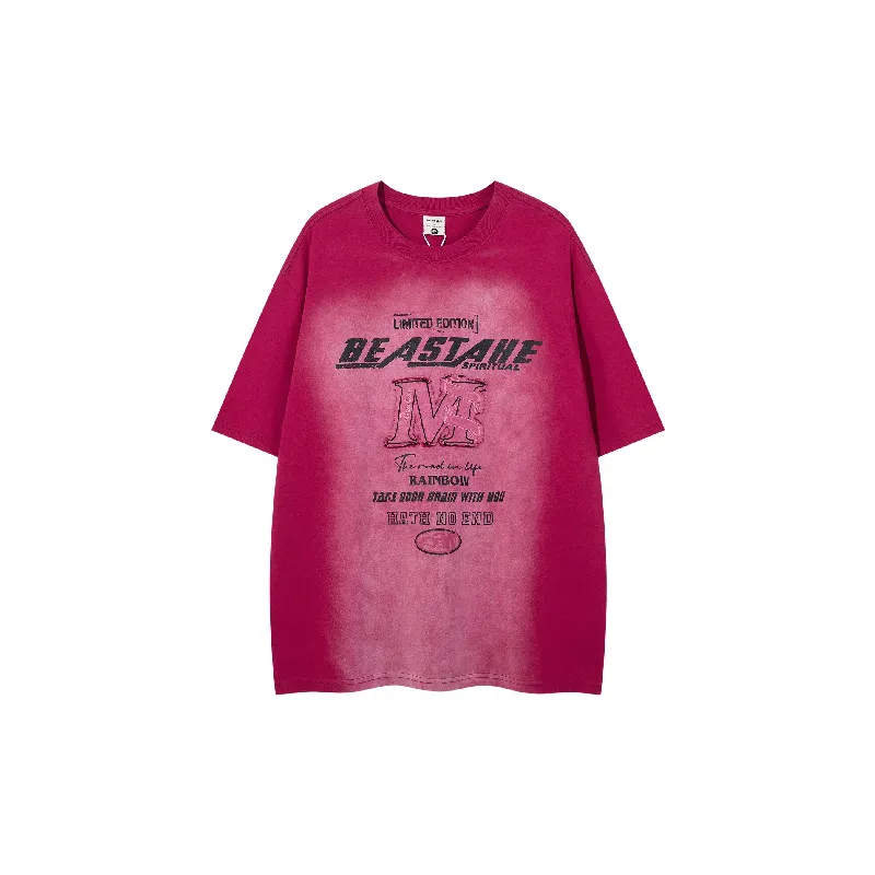 Loose Washed 100% Cotton T Shirt-0