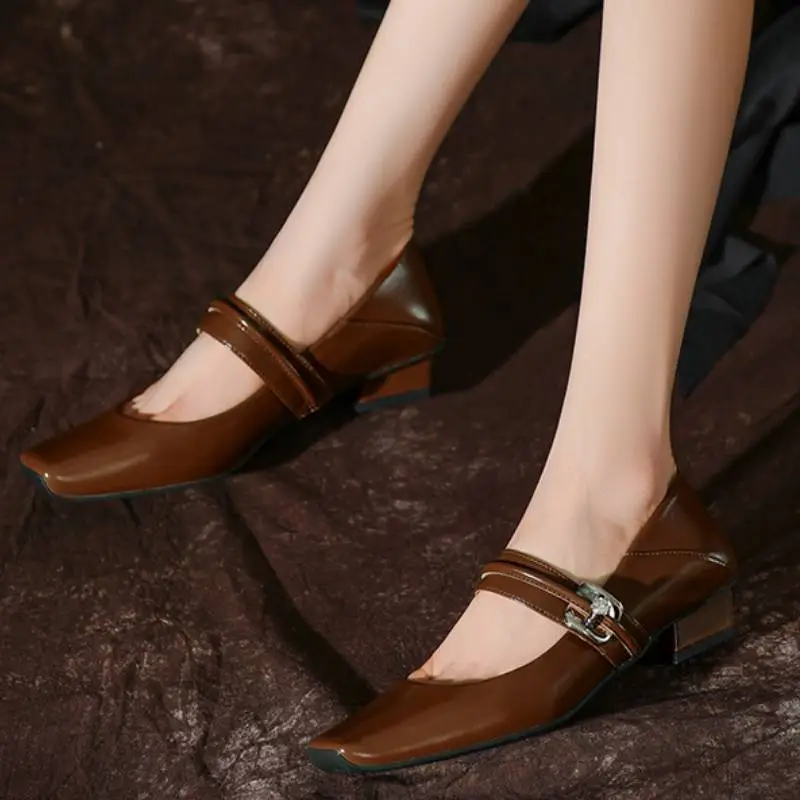 Casual Plain Mary Jane Shoes-4