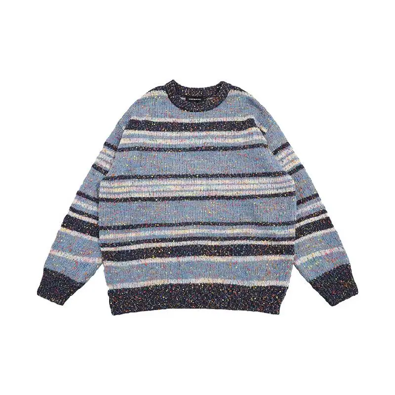 Casual Striped Loose Sweater-3