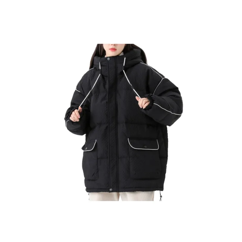 Thickened Warm Workwear Down Large Pockets Jacket-2