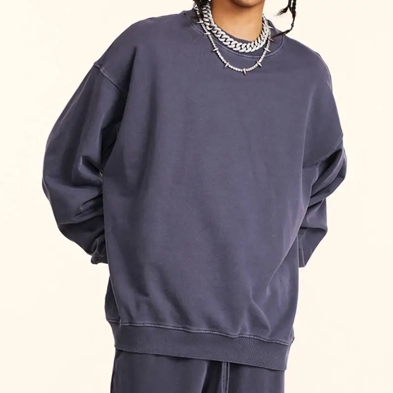 Retro Washed Cotton Sweatshirt-5
