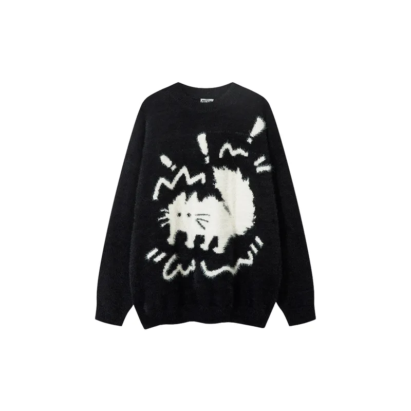 Basics Funky Blended Synthetic Fabrics Sweater-2