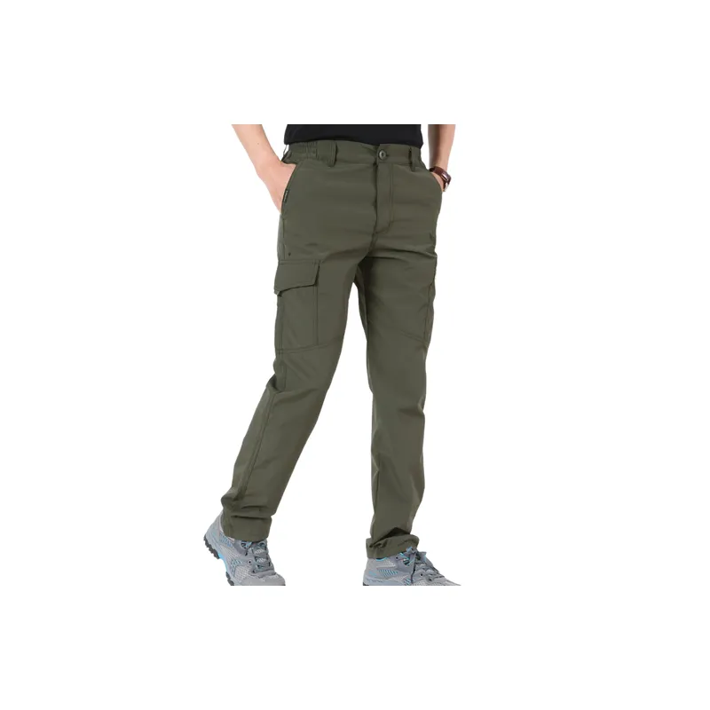 Casual Loose Blended Synthetic Fabrics Cargo Pants-7
