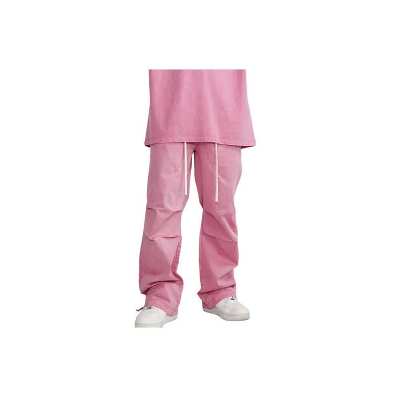 Retro Washed Cotton Casual Pants-3