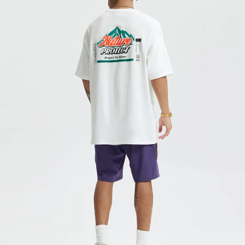 Casual Loose 100% Cotton T Shirt-5