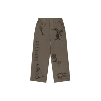 Retro Straight Hand Painted Casual Pants
