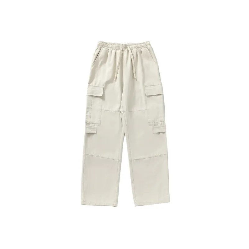 Retro Straight Leg 100% Cotton Cargo Pants