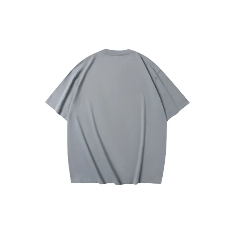 Black Printed Letter Round Neck Casual Short Sleeve T Shirt-1