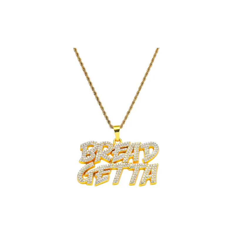 Diamond Letter Pendant Necklace-0